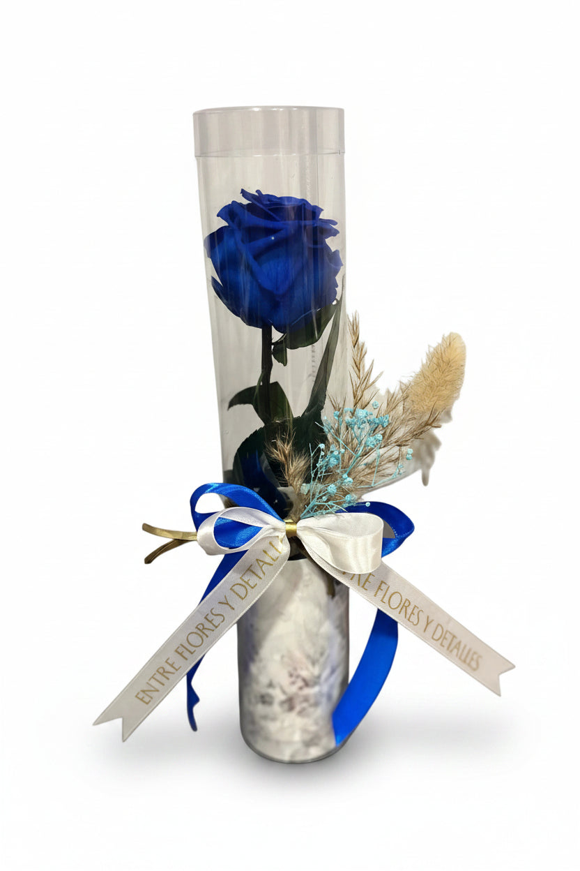 Rosa preservada Azul