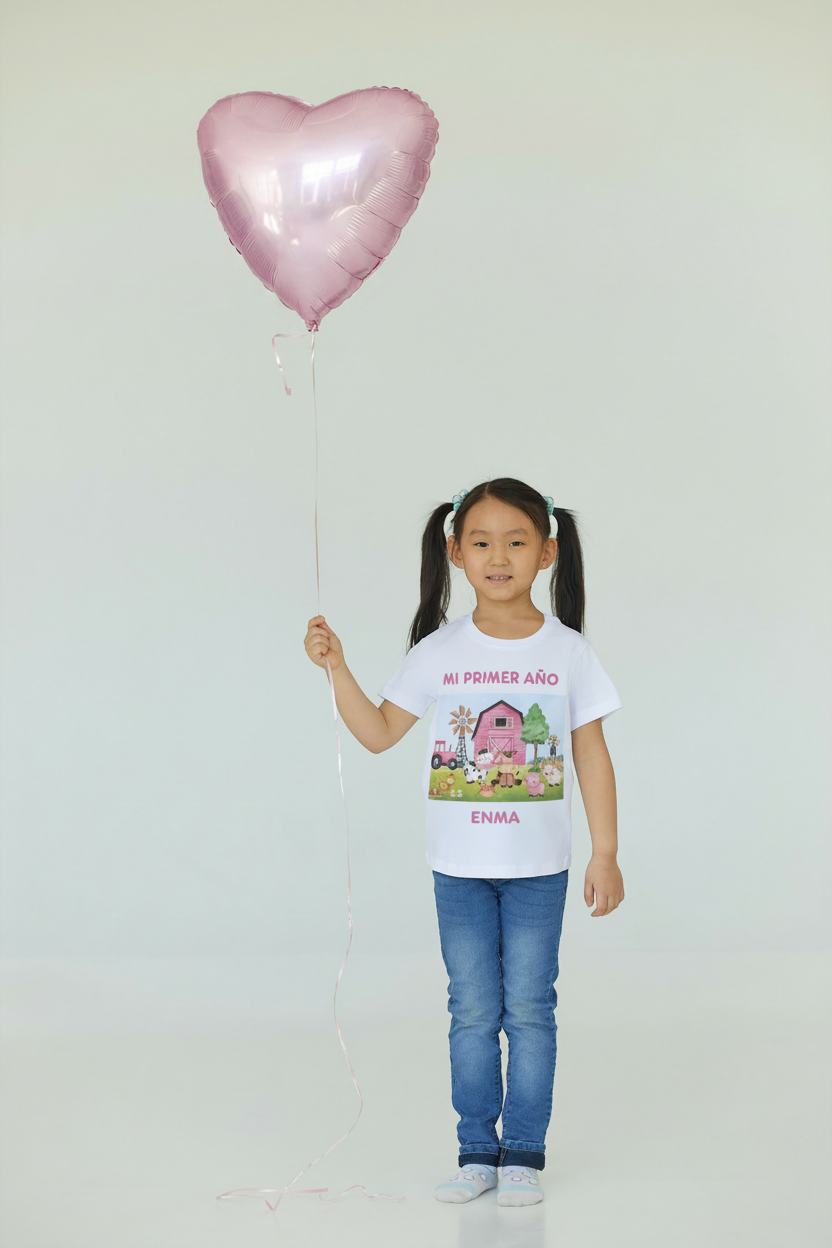 Camiseta personalizada para cumpleaños infantil